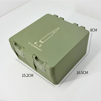 Boîte de rangement pour munitions 3D imprimée, capacité de 100 cartouches, double plateau, en plastique, 1 pièce