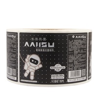 Impression en gros d'étiquettes personnalisées avec code-barres, impression de papier, logo, autocollant en vinyle