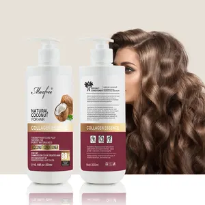 Champú orgánico para el cabello, aceite de coco de marca privada, champú nutritivo y reparador para el cabello, OEM