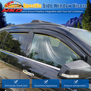 Pour Chevrolet Traverse 09-17, visières de fenêtre en acrylique, 4 pièces, garniture de ventilation, protection contre la pluie - Product Image 4