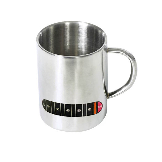 Stainless Steel Cup Color-changing Thermometer Sticker, Double-sided Adhesive Temperature Measuring Sticker for Water Cups