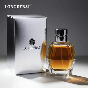 Nuevo Diseño 2026, Botella de Perfume de Vidrio Plateado Vacía de 100 ml con Logotipo Personalizado, Botella de Perfume Plana de Lujo Única con Tapa Metálica - Product Image 3