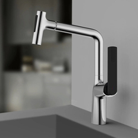 Robinet de cuisine design moderne à poser sur le plan avec douchette extractible Grifos De Cocina Usine Kaiping