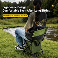 Chaise de pêche pliante moderne avec sac de rangement intégré, légère et durable en tissu Oxford, idéale pour le camping, la plage, les pique-niques, le jardin, le parc et les voyages