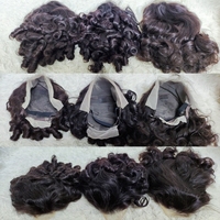 Letsfly Promotion 33 $13x4 Lace Front Short Bob Perruque 210 grammes Loose Wave Natural Black Color Perruques de cheveux humains pour femmes