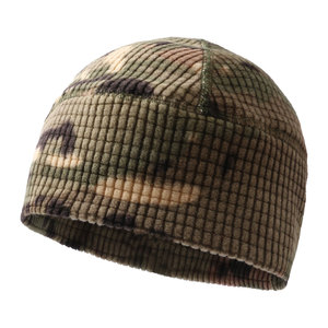 Thickened Knitted Ski Hat Checkered Fleece Warm Windproof Outdoor Cycling Beanie Men's Autumn <b>Winter</b> <b>Cap</b> - Product Image 2