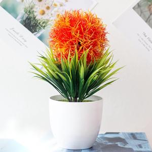 Hangu OME – fleurs artificielles en pot, décoration de Table intérieure, plante artificielle, mini rose éternelle - Product Image 4