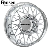 Jantes forgées Fonsen Dually 8x6.5 pour camion, noires usinées 8x200, 8x170, 8x210, 10x225 – Lot de 6 jantes Dually pour Ford F450 et Dodge