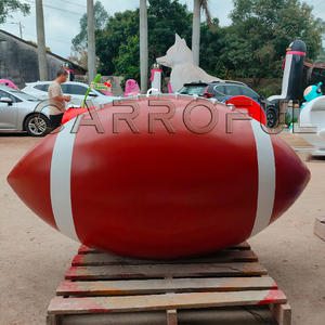 Ev için özelleştirilmiş büyük futbol kanepe açık fiberglas topu modeli alışveriş merkezi dekorasyon heykel stadyum süslemeleri - Product Image 2