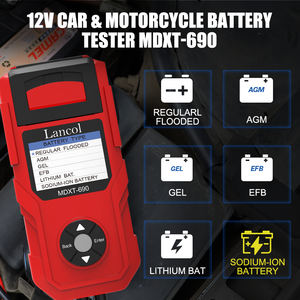 עבור MDXT-690 בודק סוללה של 12-24v ליתיום במדפסת lcd תצוגת סוללה LCD בדיקה 1 שנה - Product Image 2