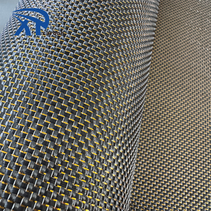 Vàng + Bạc carbon fibre vải vàng bạc chủ đề phản ánh filigreed sợi carbon vải - Product Image 1