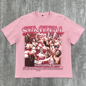 OEM Designer Coton T-shirts D'été Personnalisé Goutte D'épaule Boxy t-shirt Personnalisé Surdimensionné Imprimé Hommes T-shirts - Product Image 1