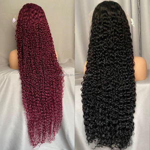 גל מים cuticle מיושר שיער גלם מבריק מלא ללא HD פאות חזיתות חזיתות עבור נשים שחורות 40 אינץ 13 x6 שיער אדם קדמי תחרה חזית פאה - Product Image 3