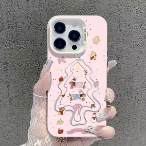 เคสโทรศัพท์สำหรับ17 16 <span class=keywords><strong>15</strong></span> 14 13 12 11 x XR XS 7 <span class=keywords><strong>8</strong></span> <span class=keywords><strong>Plus</strong></span> Pro 13 Mini Pro 5G <span class=keywords><strong>iOS</strong></span> ครอบคลุม W-ต้นคริสต์มาส-A - Product Image 2