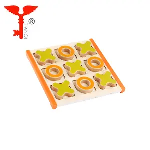 Wholesale Wooden Tic Tac Toe Game Pieces Travel Board XO Game Chess Game