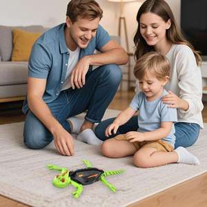 Telecomando parete arrampicata geco <span class=keywords><strong>Robot</strong></span> ricaricabile RC lucertola giocattolo con luci a LED divertente regalo di Halloween per bambini ragazzi - Product Image 6