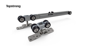 Roue de suspension à fermeture en douceur à double face pour porte en bois - Product Image 2
