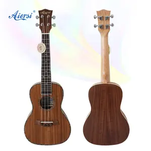 Instrumentos musicais aiersi para guitarra, ukulele, tempo limitado, desconto instantâneo laminado koa, ukulele com cordas