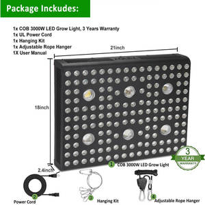 Puissant 3000W 3400K 6500K 660nm 740nm Hydroponique D'intérieur LED Lampe À Effet De Serre,Rouge lointain menés se développent <span class=keywords><strong>l</strong></span> - Product Image 6