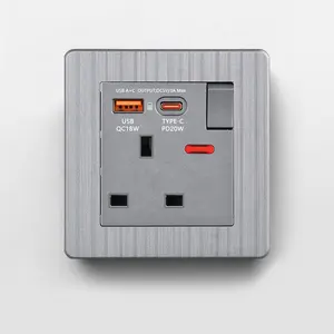국제 범용 USB 월 소켓 빠른 충전 휴대 전화 전기 콘센트 벽걸이 형 전원 소켓