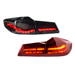 Pour BMW Série 5 G30 G38 2018-2020, feux arrière OLED style GTS, mise à niveau des feux arrière à LED séquentiels double écaille de dragon - Product Image 1