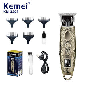 Tondeuse à cheveux électrique professionnelle en métal pour usage domestique et en salon, lame réglable de 1 à 5 mm - Product Image 5