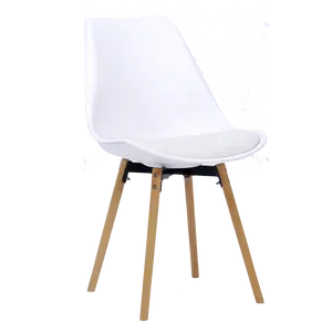 Schlussverkauf bunt Plastik Rücken Esszimmerstuhl mit Holzbeinen Stuhl Esszimmerstuhl