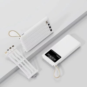 Baterías Externas Universales con Cables Integrados, 10000mAh 20000mAh PD20W, Cargadores USB Inteligentes para Teléfonos Móviles, Precio al por Mayor - Product Image 1