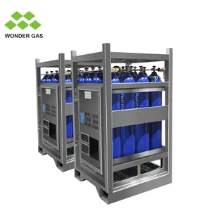 Wonder Gas Support de bouteille de gaz en acier inoxydable Rack DNV pour conteneurs offshore