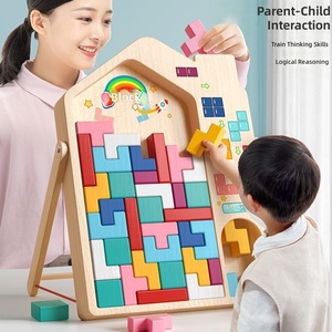 Puzzle en bois et en EVA tridimensionnel, jouet d'assemblage pour l'éducation précoce des enfants, pour garçons et filles - Product Image 2
