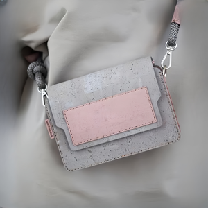 Bolsos de Corcho Bicolor Personalizados Chic Tendencia Sostenible Cruzados <span class=keywords><strong>Hombro</strong></span> Livianos OEM Al Por Mayor - Product Image 1