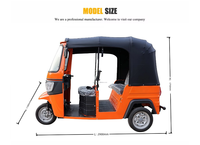 Tricycles électriques 60V pour adultes, véhicule taxi à 3 roues, tuk-tuk à carrosserie ouverte, 4 passagers, 50-70 km/h, 200-300 kg, rickshaw 6 places