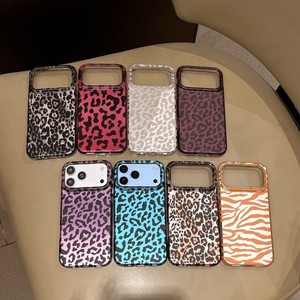 Coque de protection antichoc pour iPhone 18 17 16 Pro Max, motif léopard double couche IMD, coque arrière rigide personnalisable OEM pour fille tendance - Product Image 1