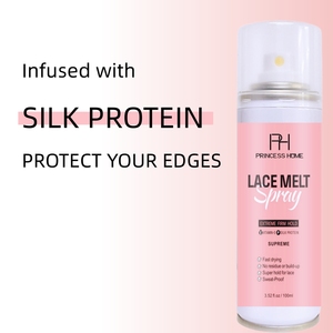 Perruque à faible quantité minimale de commande <span class=keywords><strong>Spray</strong></span> de fusion de dentelle Réservoir <span class=keywords><strong>en</strong></span> aérosol de marque privée <span class=keywords><strong>Spray</strong></span> de maintien de dentelle 3.52oz 100ml <span class=keywords><strong>Colle</strong></span> de fusion de dentelle de perruque de maintien extrême - Product Image 2