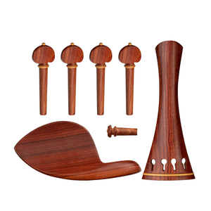 Clavijas de violín hechas a mano, clavijas de ajuste Padauk, 4 <span class=keywords><strong>cuerdas</strong></span>, tamaño 4/4, clavijas de afinación para violín, Juego de piezas de <span class=keywords><strong>cuerdas</strong></span> para violín - Product Image 1