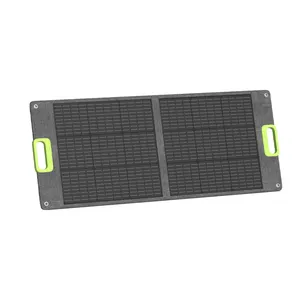 中国价格高效户外野营便携式可折叠单晶usb输出etfe太阳能电池板100w