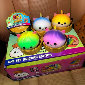 (Wholesale) Creative Uni-Horse Dumplings Stress-relief Squishy Rubber Colorful Steamed Bun <b>Blind</b> Box Flour Squishy Toy for Gift - Product Image 2