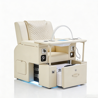 Chaise de salon de manucure multifonctionnelle, chaise de soin des pieds, spa, chaise de massage électrique moderne de luxe, chaise de manucure et de pédicure avec collecteur de poussière