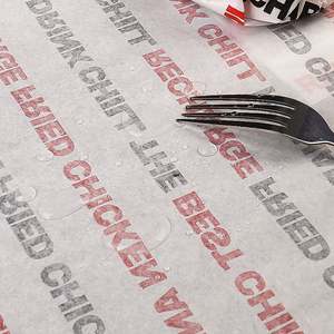 Waxed Hamburger <b>Paper</b> for Chicken Roll Hamburger Packaging Oil-proof Film <b>Paper</b> Custom Brand logo - Product Image 6