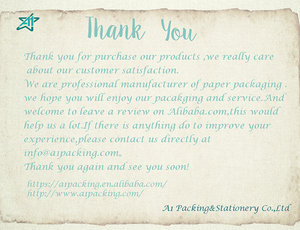 In Logo Sang Trọng Tùy Chỉnh In Ấn Kỹ Thuật Số 2020GB026 A1 Trống Tùy Chỉnh 300gsm Thiệp Cảm Ơn Bạn Thẻ Mua Sắm - Product Image 5