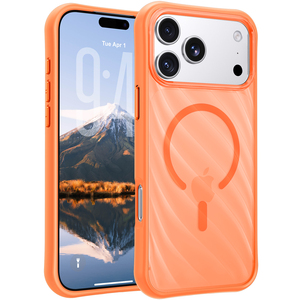 Custodia per iPhone 18 17 Pro Max con motivo a onde, traslucida satinata, antiurto e magnetica per iPhone 18 Pro - Product Image 4