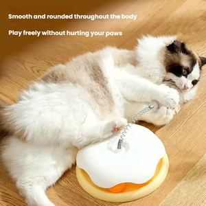 Tocadiscos de autoentretenimiento para gatos a la moda moderna, dispensador de comida con fugas, palo de bola para masticar mascotas, juguetes para masticar, juguetes para mascotas - Product Image 6