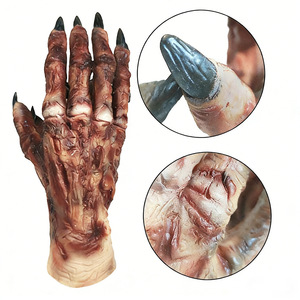 Guante de mano de momia de PVC para adulto, accesorio de disfraz de Halloween, unisex - Product Image 1