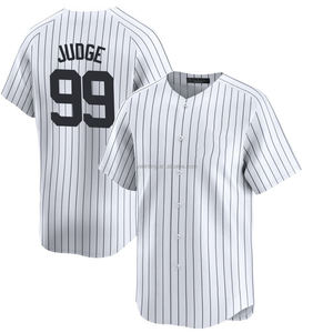 2025 hommes pour New York Home Limited Jersey chemises de <span class=keywords><strong>baseball</strong></span> personnalisées grande taille porter avec logos brodés uniformes cousus blancs - Product Image 6