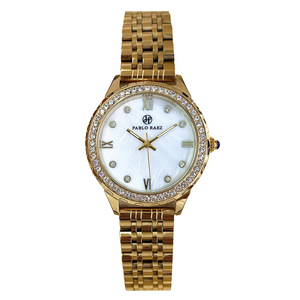Ladies' premium casual small-sized <b>watch</b> with fashionable mother-of-<b>pearl</b> dial and rhinestone accents, water-resistant, and non- - Product Image 1