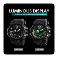 Reloj Electrónico Impermeable Para Hombre de Fuerzas Especiales Para Deportes al Aire Libre con Esfera de Tendencia y Puntero