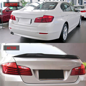 สปอยเลอร์หลังสำหรับ BMW ซีรีส์ 5 F10 ปี 2013 2016 สีดำเงา ABS ทรง Ducktail ปีกหลัง - Product Image 2
