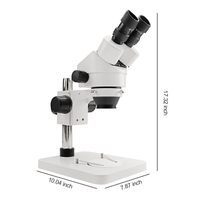 SHUNMA SZM45-B1 Stereo Zoom Binocular Microscope with LED Illumination 7-45x Magnification
