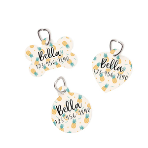 Personalizada de alta calidad de sublimación en blanco mascota de aluminio Id nombre Collar cadena etiqueta para gato perro doble cara Etiqueta de perro - Product Image 1