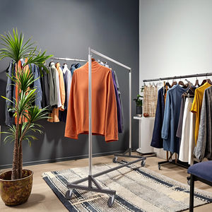 מתלה בגד מסחרי במפעל ביגוד כבד החובה z בגדים מתלה עבור חנות בגדים - Product Image 5